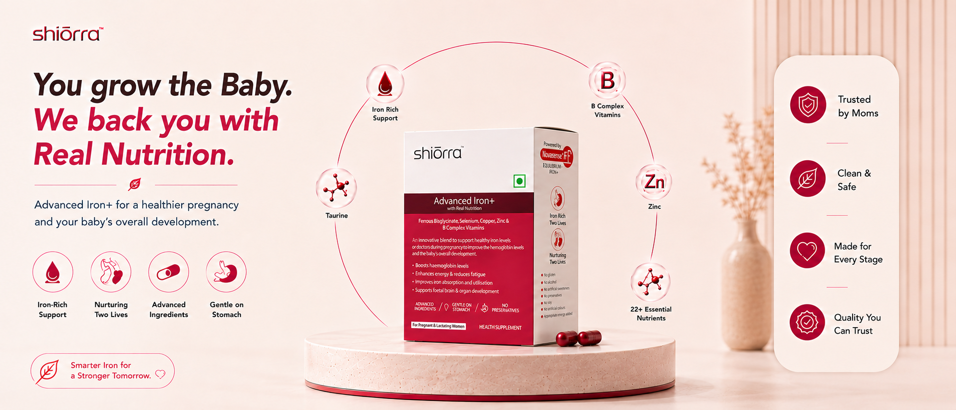 Shiōrra Advanced Iron+ — real nutrition for a healthier pregnancy