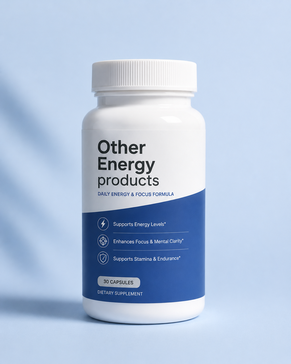 A generic energy supplement, shown for comparison